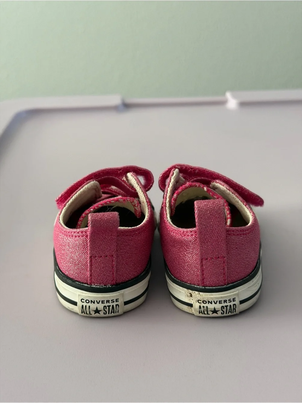 Converse Toddler 5k Pink Low-Top Velcro Sneakers
